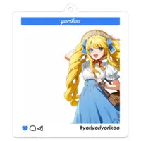 Kasuteira Yoriko - Key Chain - Acrylic Key Chain - VTuber Size-70 x 70 (mm)
