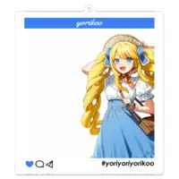 Kasuteira Yoriko - Key Chain - Acrylic Key Chain - VTuber Size-100 x 100 (mm)