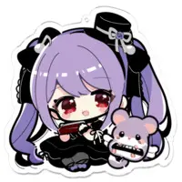 Shibuki Mayu - Acrylic Key Chain - Key Chain - VTuber Size-100 x 100 (mm)