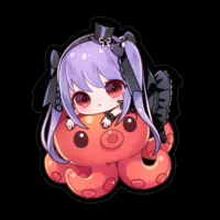 Shibuki Mayu - Stickers - VTuber Size-100 x 100 (mm)