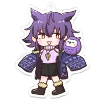 Yofukashi Ocho - Key Chain - Acrylic Key Chain - VTuber Size-70 x 70 (mm)