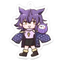 Yofukashi Ocho - Key Chain - Acrylic Key Chain - VTuber Size-50 x 50 (mm)