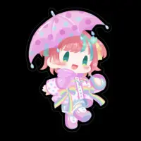 VTuber - Stickers Size-100 x 100 (mm)