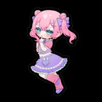 VTuber - Stickers Size-100 x 100 (mm)