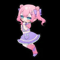 VTuber - Stickers Size-160 x 160 (mm)