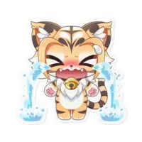 Gaon Maimai - Stickers - VTuber Size-100 x 100 (mm)