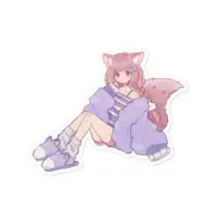 VTuber - Stickers Size-100 x 100 (mm)