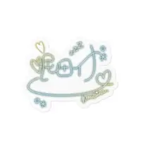Nemuta Ina - Stickers - VTuber Size-100 x 100 (mm)