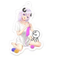 Yomoito Syuno - Key Chain - Acrylic Key Chain - VTuber Size-50 x 50 (mm)