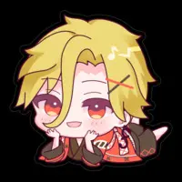 Utahara Rinne - Stickers - VTuber Size-100 x 100 (mm)