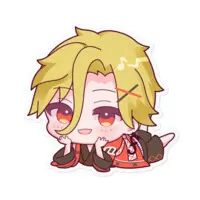 Utahara Rinne - Stickers - VTuber Size-100 x 100 (mm)