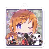 Ueda Mame - Key Chain - Acrylic Key Chain - VTuber Size-50 x 50 (mm)