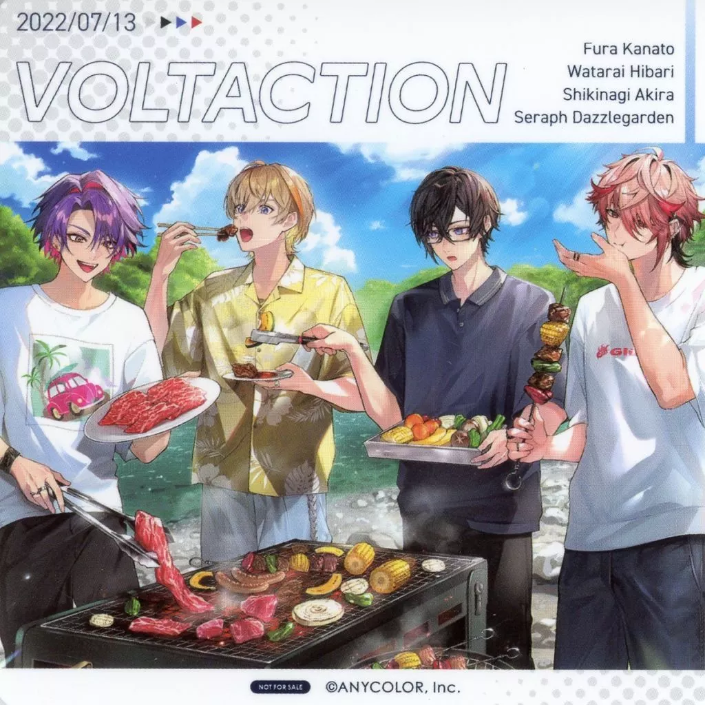 VOLTACTION - Tableware - Coaster - Seraph Dazzlegarden & Fura Kanato & Shikinagi Akira & Watarai Hibari