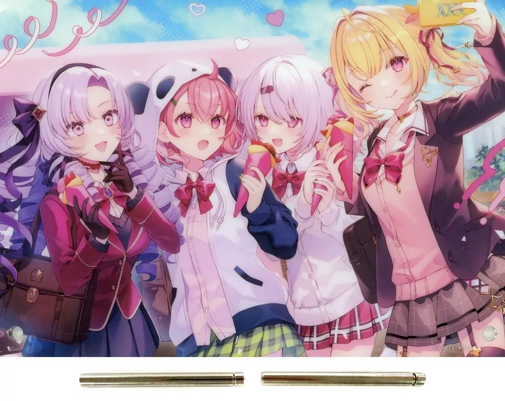 Sasaki Saku & Shiina Yuika - Acrylic Art Plate - Nijisanji