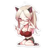 Shimotsuki Salah - Key Chain - Acrylic Key Chain - VTuber Size-70 x 70 (mm)