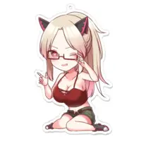 Shimotsuki Salah - Key Chain - Acrylic Key Chain - VTuber Size-100 x 100 (mm)
