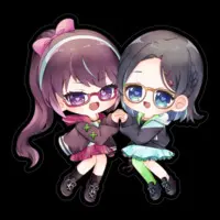 VTuber - Stickers Size-100 x 100 (mm)
