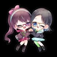 VTuber - Stickers Size-100 x 100 (mm)