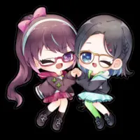 VTuber - Stickers Size-160 x 160 (mm)