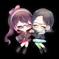 VTuber - Stickers Size-100 x 100 (mm)