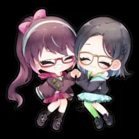 VTuber - Stickers Size-160 x 160 (mm)