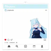 Jinkyo Uta - Key Chain - Acrylic Key Chain - VTuber Size-100 x 100 (mm)