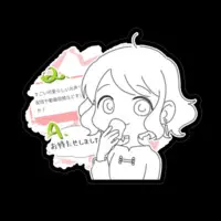 VTuber - Stickers Size-100 x 100 (mm)