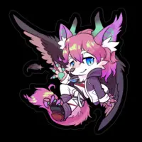 Sakuraga Iruku - Stickers - VTuber Size-100 x 100 (mm)