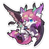 Sakuraga Iruku - Key Chain - Acrylic Key Chain - VTuber Size-70 x 70 (mm)
