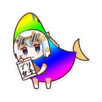 VTuber - Stickers Size-100 x 100 (mm)