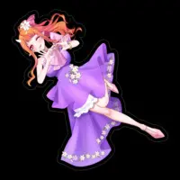 Meiden Yurine - Stickers - VTuber Size-100 x 100 (mm)