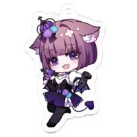 м＠猫 - Key Chain - Acrylic Key Chain - VTuber Size-50 x 50 (mm)