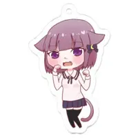 м＠猫 - Key Chain - Acrylic Key Chain - VTuber Size-50 x 50 (mm)