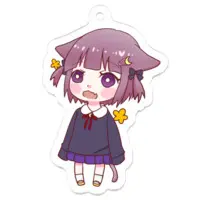 м＠猫 - Key Chain - Acrylic Key Chain - VTuber Size-50 x 50 (mm)