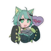 Nekoboshi Mint - Stickers - VTuber Size-100 x 100 (mm)