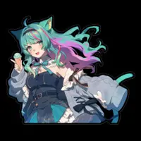 Nekoboshi Mint - Stickers - VTuber Size-160 x 160 (mm)