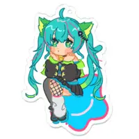 Nekoboshi Mint - Key Chain - Acrylic Key Chain - VTuber Size-70 x 70 (mm)