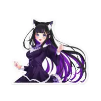 Nekogaya Nasubi - Stickers - VTuber Size-100 x 100 (mm)