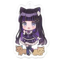 Nekogaya Nasubi - Key Chain - Acrylic Key Chain - VTuber Size-50 x 50 (mm)