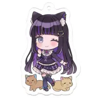 Nekogaya Nasubi - Key Chain - Acrylic Key Chain - VTuber Size-50 x 50 (mm)