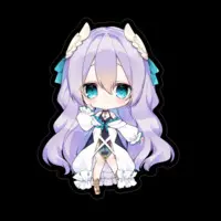 Amau Meiko - Stickers - VTuber Size-100 x 100 (mm)