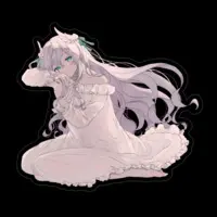 Amau Meiko - Stickers - VTuber Size-100 x 100 (mm)