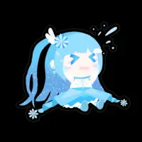 Kusetsu Lumia - Stickers - VTuber Size-100 x 100 (mm)