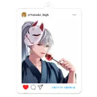 Natsuki Hyperion - Key Chain - Acrylic Key Chain - VTuber Size-70 x 70 (mm)