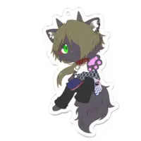 声音竜ぎる(せいおんりゅうぎる) - Key Chain - Acrylic Key Chain - VTuber Size-70 x 70 (mm)