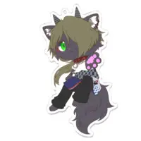 声音竜ぎる(せいおんりゅうぎる) - Key Chain - Acrylic Key Chain - VTuber Size-100 x 100 (mm)