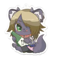 声音竜ぎる(せいおんりゅうぎる) - Key Chain - Acrylic Key Chain - VTuber Size-70 x 70 (mm)