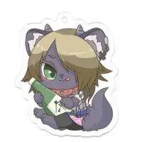 声音竜ぎる(せいおんりゅうぎる) - Key Chain - Acrylic Key Chain - VTuber Size-50 x 50 (mm)