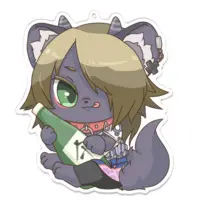 声音竜ぎる(せいおんりゅうぎる) - Key Chain - Acrylic Key Chain - VTuber Size-100 x 100 (mm)