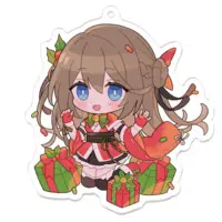 Hiiragi Santa - Key Chain - Acrylic Key Chain - VTuber Size-70 x 70 (mm)